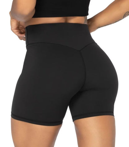 Sunzel Women's Biker Shorts in High Waist Tummy Control with No Front Seam 5" Black+Black (2 Pack) X-Small