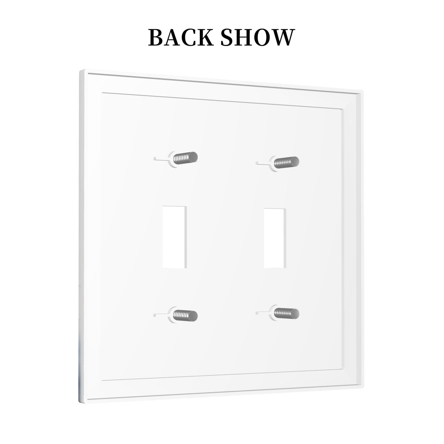 Decorative Art Light Switch Covers Butterfly Blooms 2 Gang Double Toggle Wall Plate Decorative Switchcover Electrical Switchplate for Home Decor