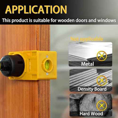 RKK Door Lock Installation Kit - Deadbolt & Door Knob Hole Saw Kit - Yellow