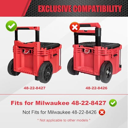 Packout Mounting Plate Compatible with Milwaukee 48-22-8427 Toolbox, Attaches to Rolling Toolbox Handle, Organizer Storage Bracket for Packout Tool Box System