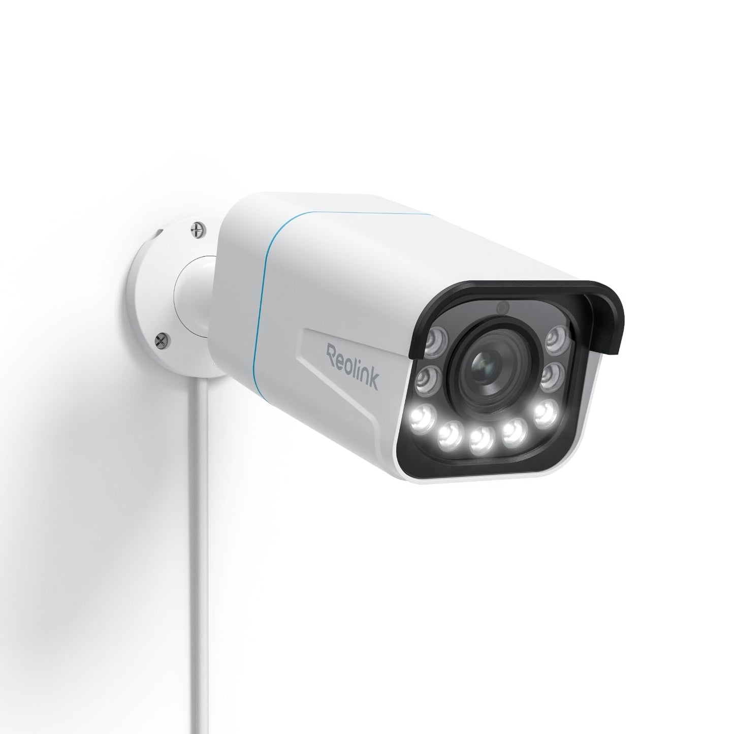 REOLINK RLC-811A PoE IP Security Camera 4K - 123° FoV, 5X Optical Zoom for Outdoor Usage, 2.7mm Lens with Color Night Vision, Human/Vehicle/Pet Smart Detection, 2 Way Talk, Up to 256GB microSD Card