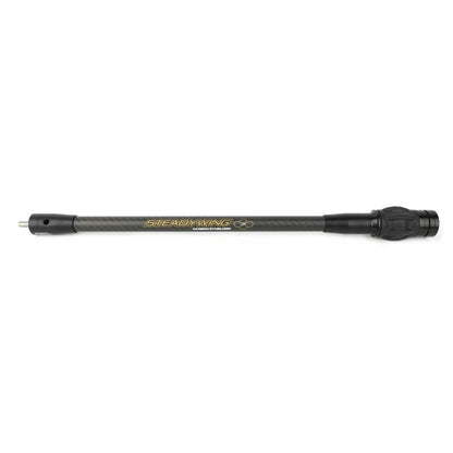 AMEYXGS Archery Bow Stabilizer for Compound Bow, 3K Carbon Fiber 6", 8", 10", 12" 15" Rods, Damping System, Weights Kit, Single Side V-Bar Mount,Quick Disconnect (15″)