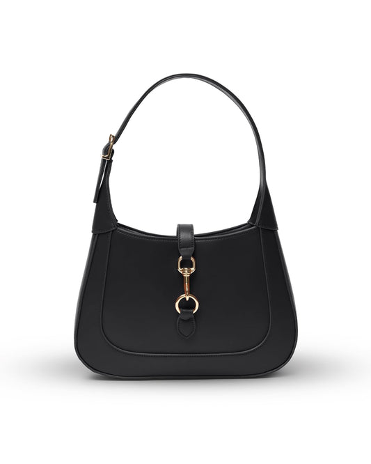 Apryl Shoulder Bag for Women - Small Shoulder Purses - Black Purse - Cute Trendy Handbags - Adjustable Strap Vegan Leather