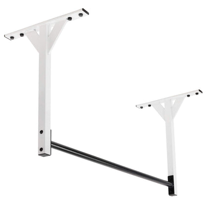 Wall or Ceiling Mount Pull Up Bar with 48” Straight Bar and 22” Risers, Double Wall Mounting Plates Fit 16” or 24” Studs and Joists by Ultimate Body Press