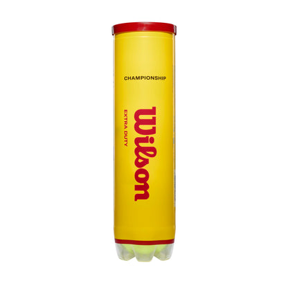 WILSON Championship Tennis Balls - Extra Duty, Single Can (4 Balls)
