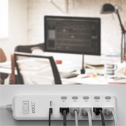 Zooz 800 Series Z-Wave Long Range Smart Plug ZEN04 800LR | Hub Required | Works with the Z-Box Hub, Home Assistant, and Hubitat