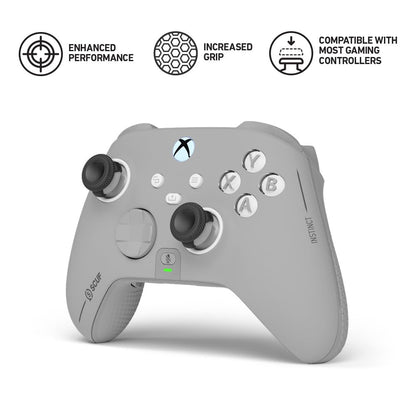 SCUF Control Thumbstick Grips - 4 Pack with 2 Bases - Catalyst - Joystick Thumb Grips For Xbox One and Xbox Series X & S, PS4, PS5, Nintendo Switch Pro Controller - Black