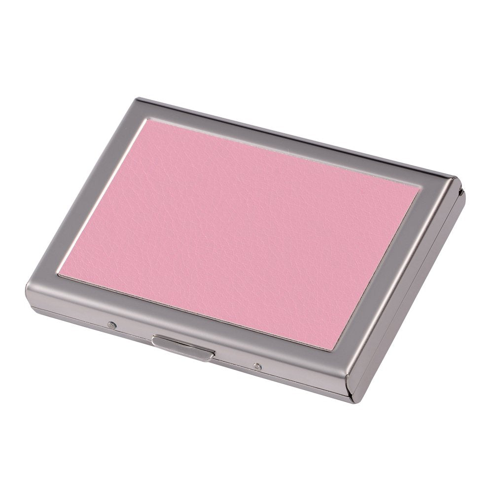 EASTNIGHTS RFID Credit Card Holder Metal Credit Card Case Wallet Business Card Holder for Women Men pink