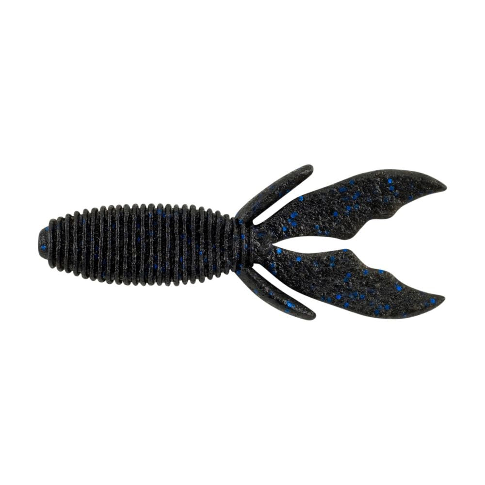 Berkley PowerBait MaxScent Fishing Soft Bait, Black, 4"