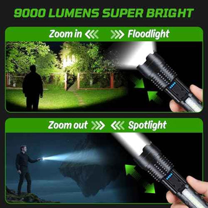 4Pack Rechargeable Flashlights, 7Mode Flashlights High Lumens, Super Bright LED Flashlight, Adjustable Tactical Flash Light, High Powered Flash Light, Handheld Flashlight for Home Emergency Camping