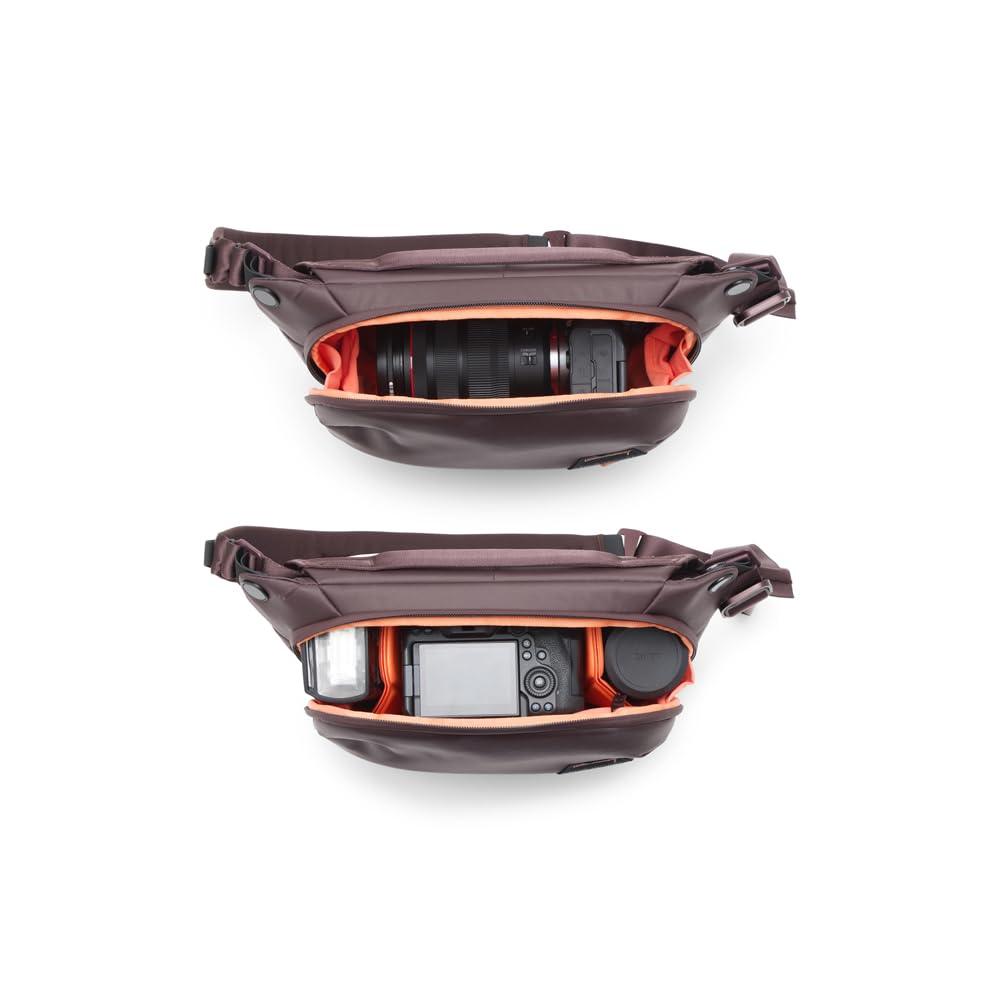 Peak Design Everyday Sling 10L, Eclipse, Padded Adjustable Shoulder Strap for Crossbody or Waist Carry, FlexFold Dividers, Ideal for Carrying Cameras or Everyday Essentials, Sling Bag for Men & Women