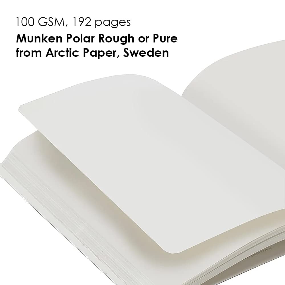 myPAPERCLIP Limited Edition A5 Plain Notebook | 192 Pages, 100 GSM, Soft Cover, A5 (5.83 × 8.27 in) | Flat Lay | Bookmark & Elastic Closure | Ruby