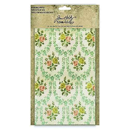 Tim Holtz - Advantus Idea-Ology Worn Wallpaper 5"X8" 24/Pkg