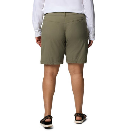 Columbia Women's Leslie Falls Long Short II, Stone Green, 16W x 9