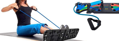 Resistance Bands with 9 in 1 push up Board Multi Function Exercise Equipment