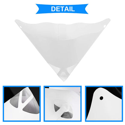 DAOKI 100 Pcs Paper Paint Filters 100 Micron Disposable Paint Paper Strainers for Resin 3D Printer with Collapsible Silicone Funnel, Hook, Clean Tool