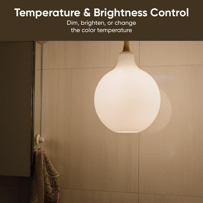 Wyze Bulb White, 800 Lumen, 90+CRI WiFi Tunable-White A19 Smart Light Bulb, Compatible with Alexa and Google Assistant, Two-Pack