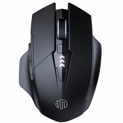 Wireless Mouse,Rechargeable Mouse 2.4G USB(Battery Level Visible) Ergonomic Computer Mouse,3 Levels DPI,Silent Wireless Mice for Laptop PC Computer(Black)