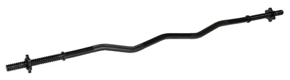 Signature Fitness Standard Olympic Super Curl Barbell Curl Bar Threaded Curl Bar, 48 inch, TH-CRUL-B