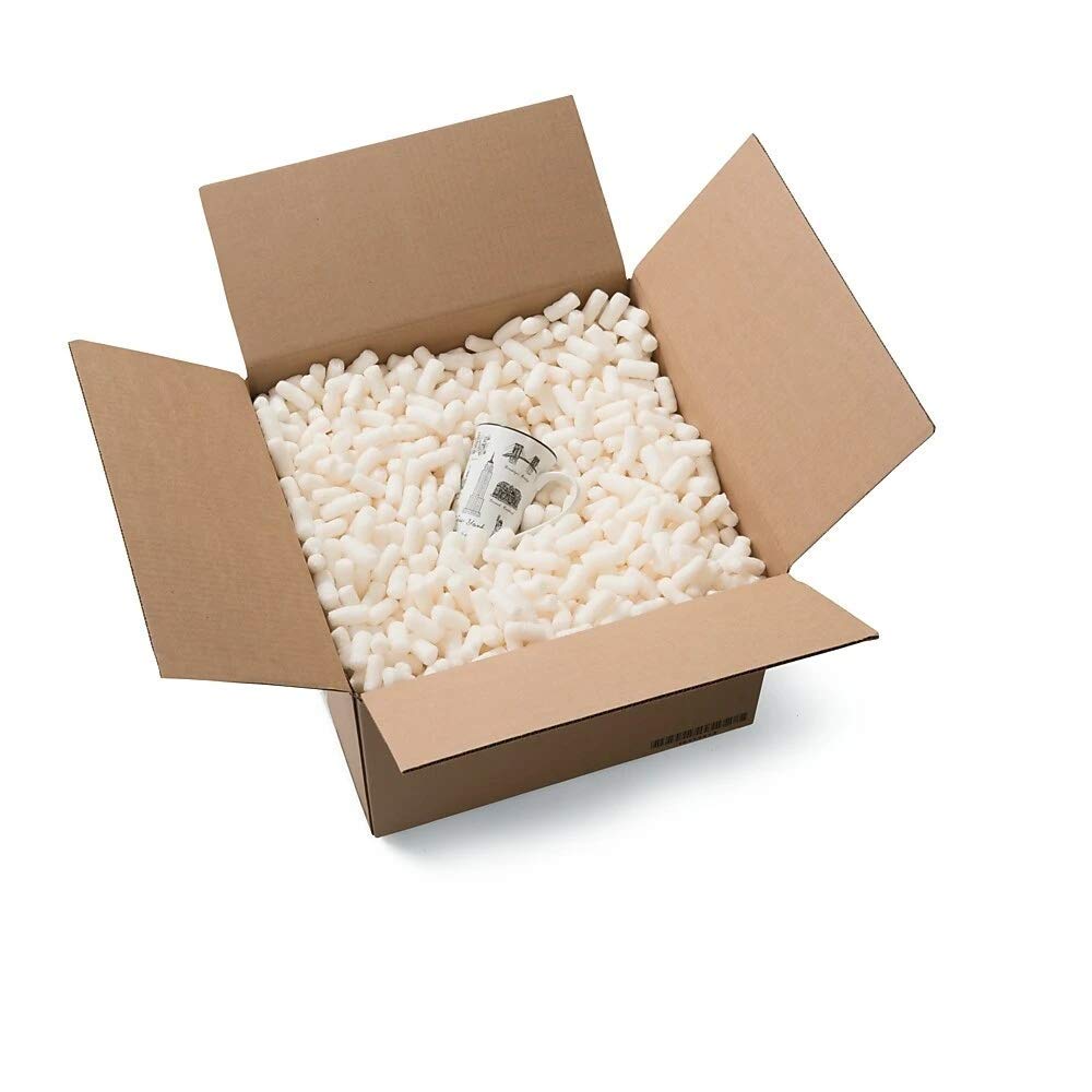 Magicwater Supply - 0.5 Cu Feet - Bio Tube Recycled Anti Static Packing Peanuts - Compostable & Biodegradable Cushion for Shipping - Dust-Free & Abrasion Resistant - Void Filler