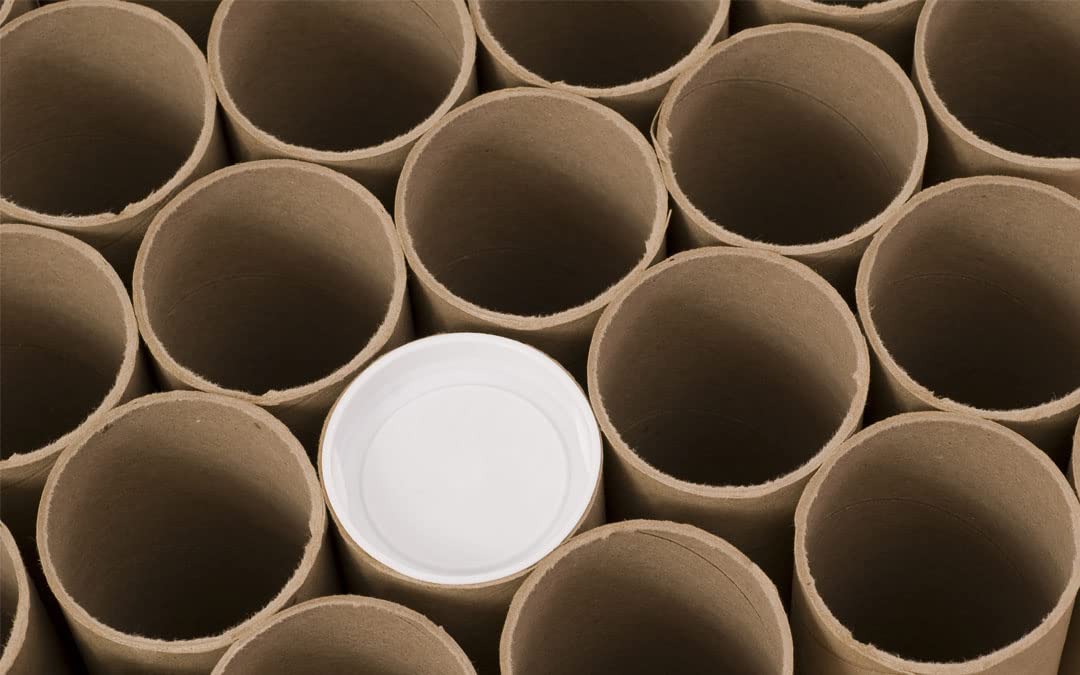 MagicWater Supply Mailing Tube - 2 in x 12 in - Kraft - 4 Pack - for Shipping and Storage of Posters, Arts, Crafts, and Documents