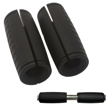 qibylift Pull Up Thick Bar Adapter, Weight Grips Bar Fit for Standard Barbell - Dumbell Handles, Silicone Rubber Barbell Grips for Weight Lifting Cable Attachments & Fitness Training (Black)