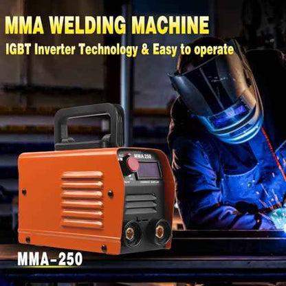 MMA250 Stick Welder Machine Mini Home Welding Machine, IGBT Inverter Welding Machine, Cooperative Control, Safety Protection, Suitable for Beginners
