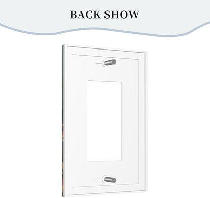 Decorative Art Light Switch Covers Mexican Sombrero & Serape Vibes 1 Gang Rocker Outlet Decorative Switch plate Faceplate GFCI Light Switch Covers for Home Decor