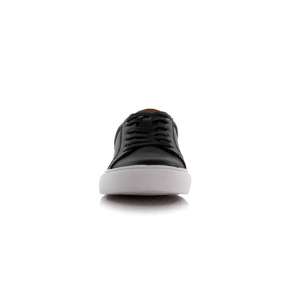 Ferro Aldo Men's Daniel Classic Low-Top Fashion Sneakers | Casual Lace-Up Court Shoe | MFA19692 | in Black, Size 9