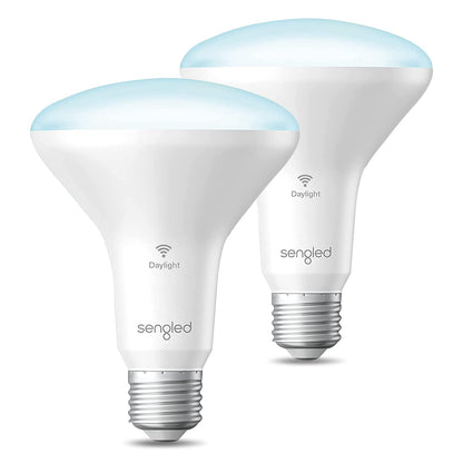 Sengled WiFi Light Bulb - Smart Bulbs That is Compatible with Google Assistant, A19 Daylight (5000K) - No Hub Required, 800LM 60W High CRI)60 Equivalent, 4 Count (Pack of 1)