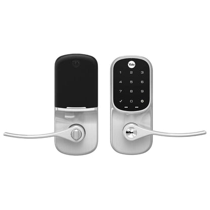 Yale Assure Lever - Keypad Lever Lock (for Doors with no deadbolt) - Keyless Entry with pin Code Unlocking and one-Touch or Auto-Locking - Black Suede