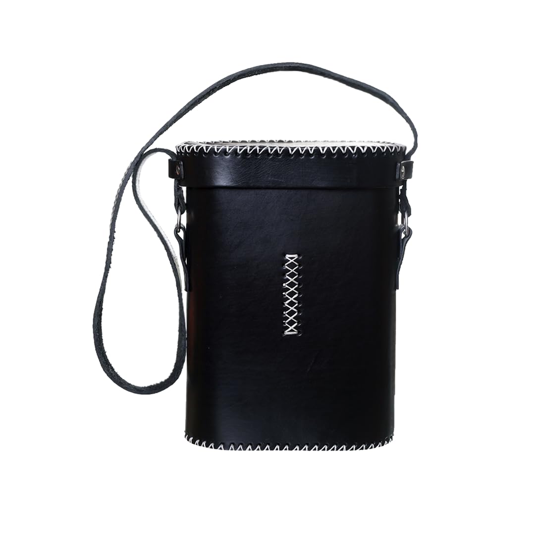 Generic Argentinian Mate Bag Smooth Model for Vacuum Bottle and Mate | Handmade Leather Handbag