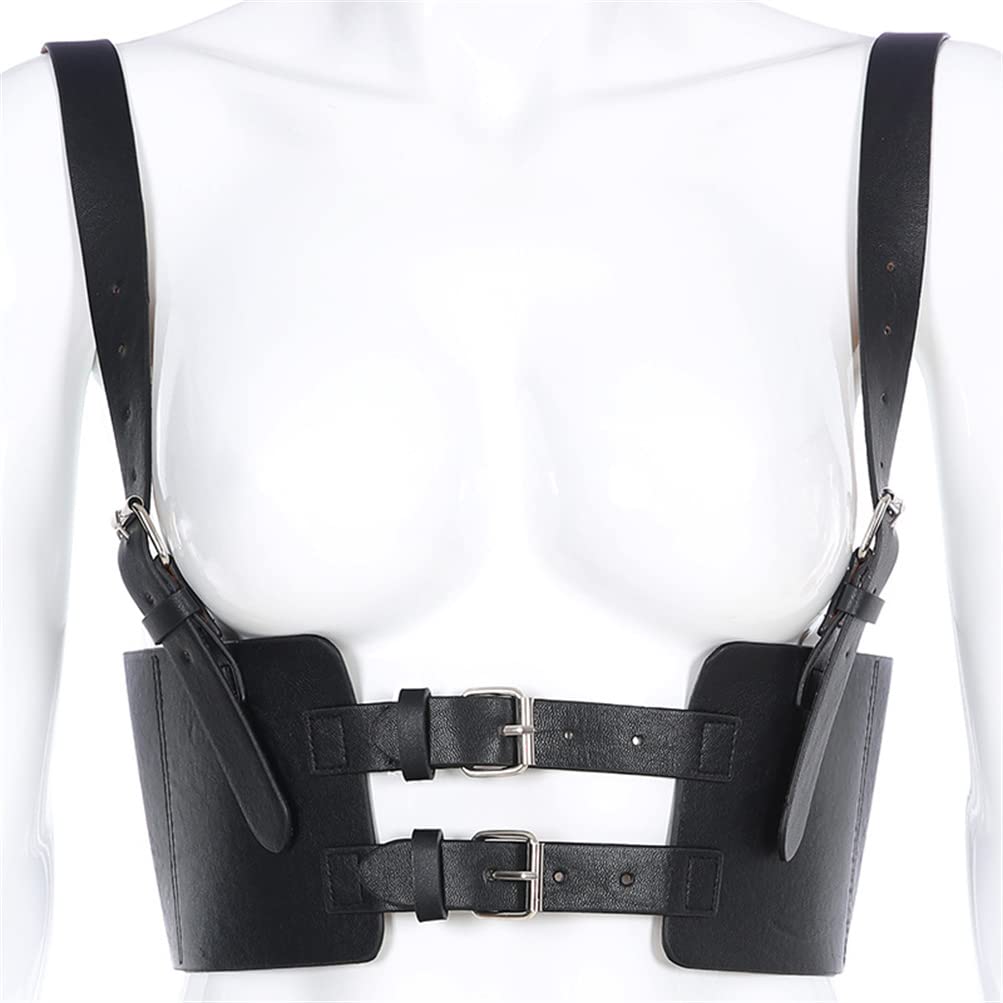 HeiBai Xiong Goth Fashion Harness Leather Corset With Straps Renaissance Belts For Women And Girl