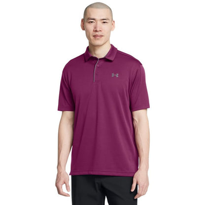 Under Armour Men's Tech Golf Polo, (505) Purple Gemini / / Pitch Gray, X-Large Tall
