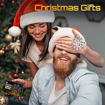 Snowflake Multi Tools Gifts for Men Christmas Stocking Stuffers for Men Adults Dad Teens 20-in-1 Multitools Pocket Size Mini Gadgets Screwdriver Wrench Bottle Opener