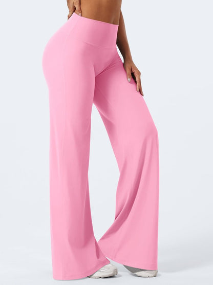 YEOREO Workout Leggings Womens No Front Seam Straight Leggings 35" High Waist Buttery Eddiy Gym Yoga Pants Bubblegum Pink S
