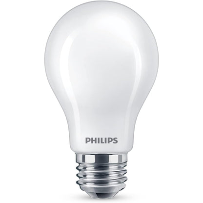 PHILIPS LED 75W A19 4-Pack Ultra Definition Daylight (5000K) 1100 Lumen (9W = 75W) Dimmable Frosted Flicker-Free Light Bulbs