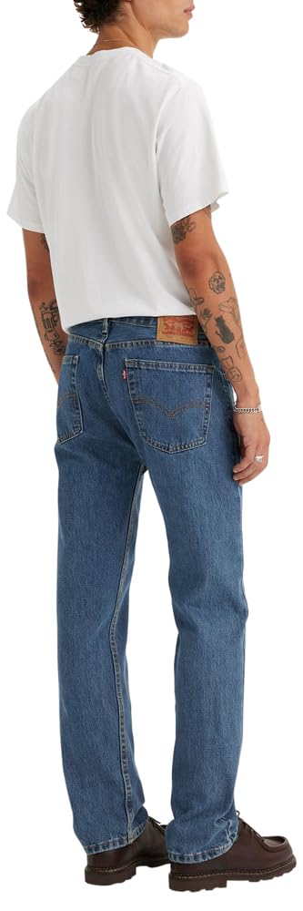 Levi's Men's 505 Regular Fit Jeans (Also Available in Big & Tall), Medium Stonewash, 34W x 32L