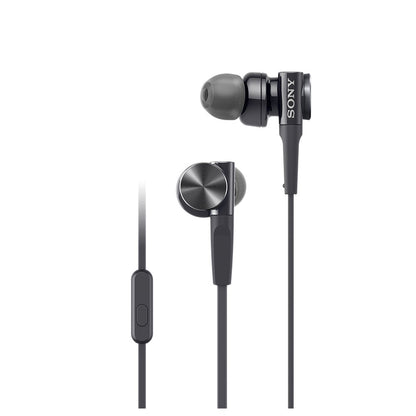 SONY Sealed Type Inner Ear Receiver MDR-XB75AP B (Black)【Japan Domestic Genuine Products】