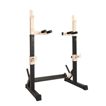 Gresspro Gresspro Barbell Rack Stand with Dip Bar Attachment - Multifunctional Adjustable Squat Rack, Heavy-Duty Dumbbell Rack, Strength Training Dip Station, Home Gym Equipment Max Load 550lbs