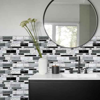 WENMER Peel and Stick Backsplash Wallpaper, Kitchen Backsplash Wallpaper, Kitchen Peel and Stick Wall Paper, Tile Contact Paper for Countertop, Bathroom 17.7"x 118"