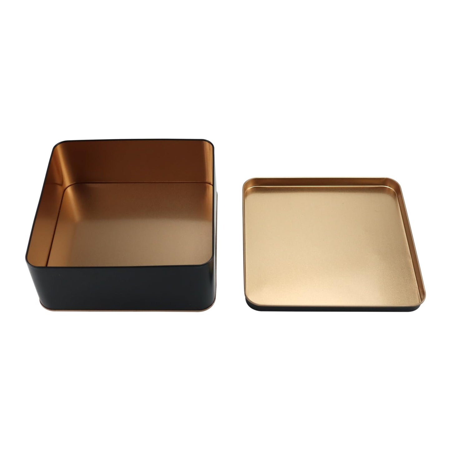 PHILPETY Decorative Storage Box Rural Tin Gift Box Tinplate Candy Cookie Box Square Candy Storage Containers with Lids for Chocolate Candy Tea Coffee Cosmetics Jewelry Photos Gift Case 3Pcs, M3-02