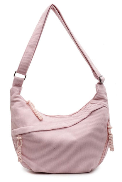 Nylon Crescent Crossbody Bag for Women Shoulder Tote Handbag Casual Sling Bag Dumpling Purse Bag for Outdoor Travel