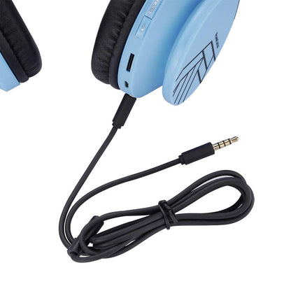 PowerLocus Bluetooth Headphones for Kids, Wireless Foldable Headphones Over Ear, Headphone with Microphone, 85DB Volume Limit, Wireless and Wired Headset with Micro SD, FM for Cellphones, Tablets, PC