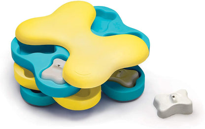Outward Hound by Nina Ottosson Dog Tornado Treat Puzzle Dog Toy, Level 2 Intermediate, Blue