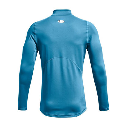 Under Armour Men's ColdGear Armour Fitted Mock, Radar Blue (422)/Black, Large