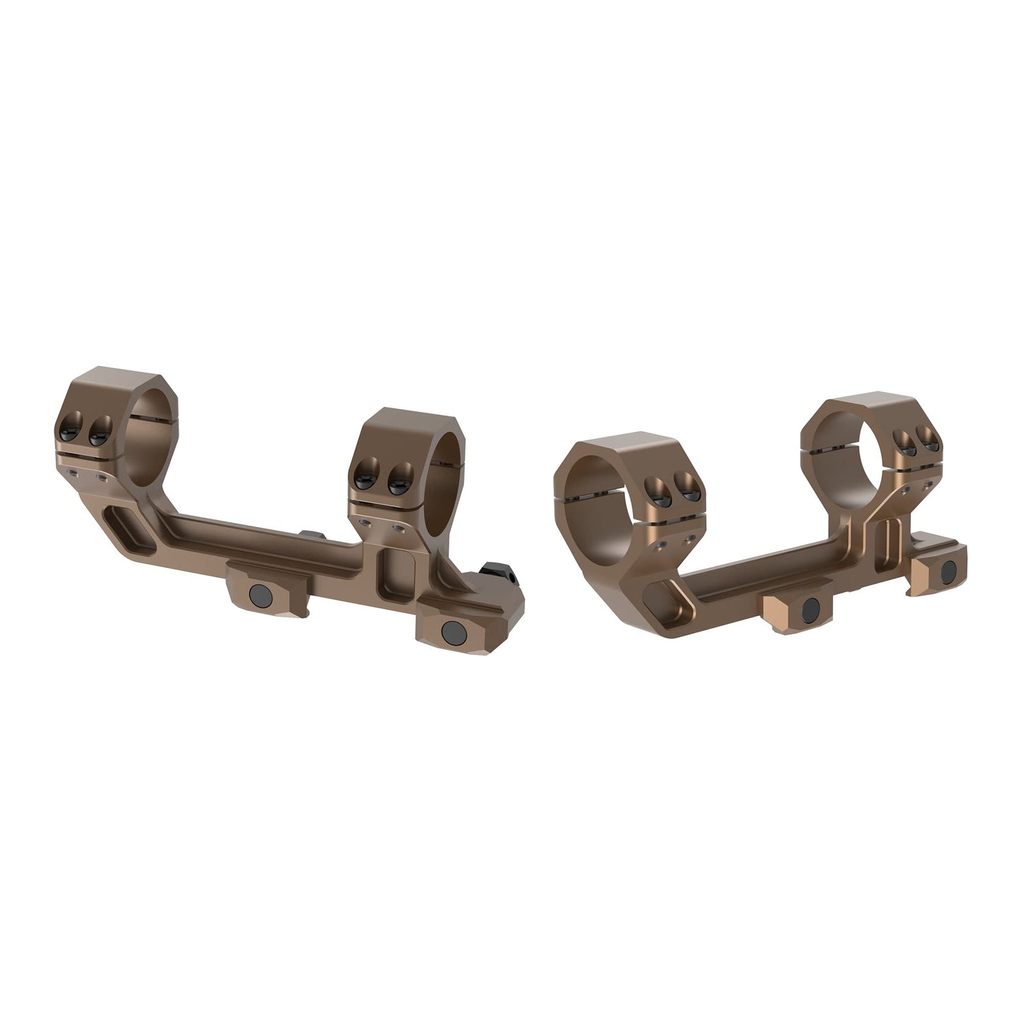 Victoptics 30mm Extended Picatinny Scope Mount Coyote FDE 0 MOA Type