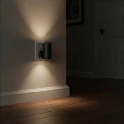 LED Night Lights Plug into Wall, Dusk to Dawn Sensor,5-300LM Adjustable Brightness, Soft White 3000K,Dimmable Night Lights for Kitchen,Hallway Bedroom,Stairs, 2 Pack