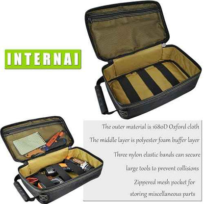 Small Tool Bag/pouch Organizer,Meter/EDC/Compact Tool Bag.Heavy Oxford cloth and large zipper,Suitable for various small tools.
