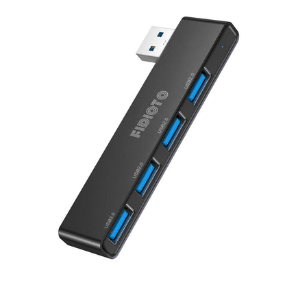Fidioto USB Hub, 4-Port USB Splitter(1 * 3.0 Hub, 3 * 2.0 Hub) USB Splitter USB Expander for Laptop,Windows PC,Mac,Printer,Flash Drive,Mobile HDD, Notebook PC